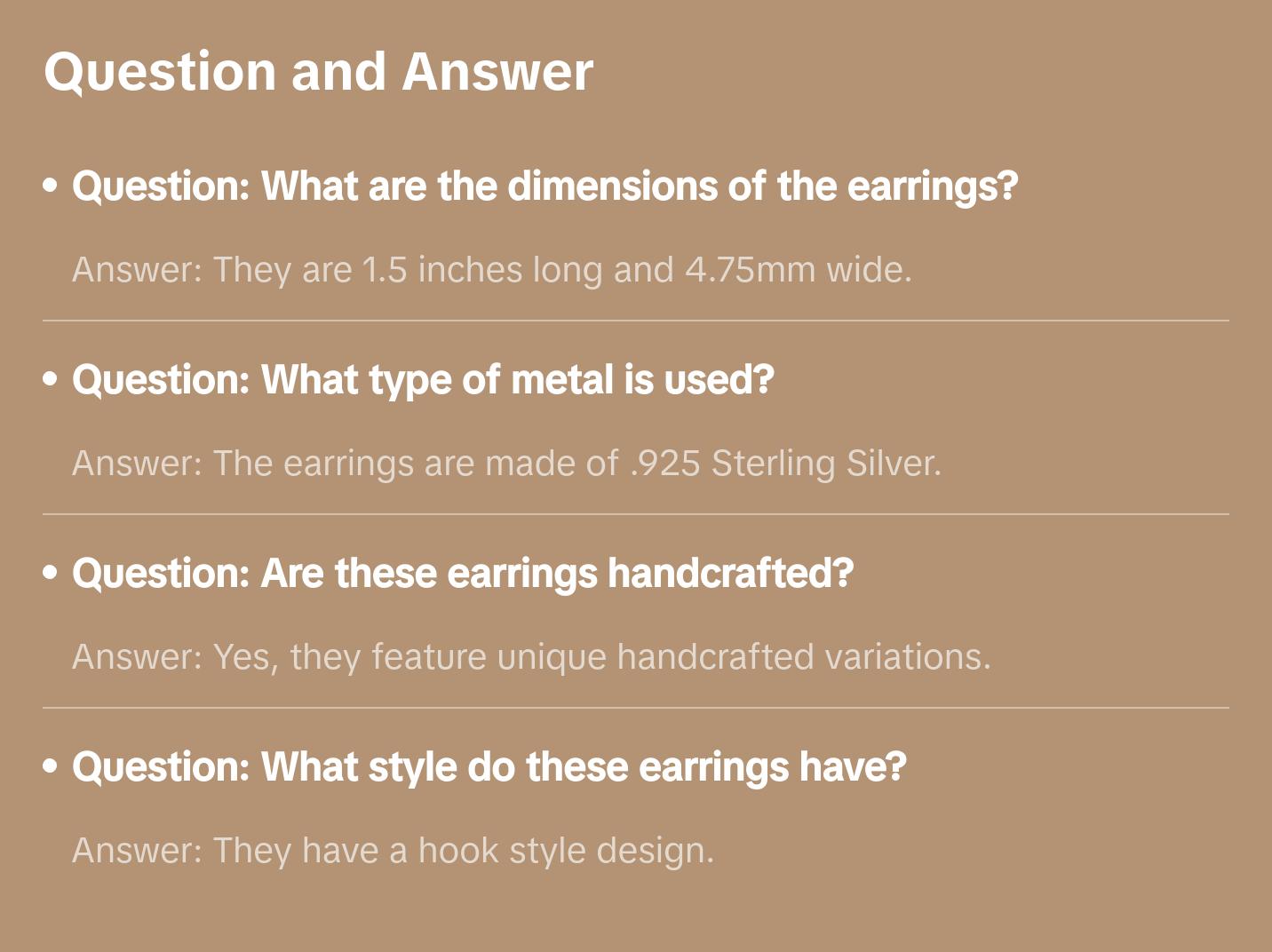 Straight Arrow Earrings