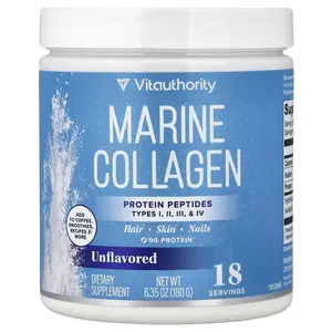 Vitauthority Marine Collagen, Unflavored, 6.35 oz (180 g)