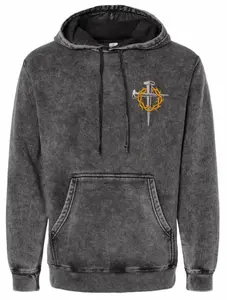Jesus Crown of Thorns Unisex Midweight Mineral Wash Long Sleeve Pullover PRM4500MW Independent Trading Company Hoodie