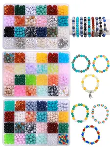 Beads Bracelet Making Kit, Colorful Beads, Bracelet Beads, DIY Jewelry Making Supplies for Women & Teenager