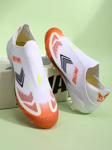 Unisex Soccer Shoes with Unique No-Lace Design, High-Performance Ball Control, Adjustable Studs for Training & Matches