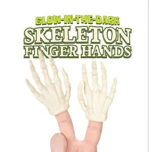 Finger Skeleton Hands - 2 Piece Set Glow in The Dark