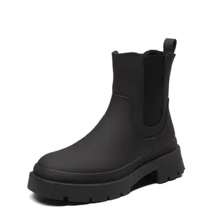 DREAM PAIRS Women's Chelsea Platform Boots Ankle Booties Shoes