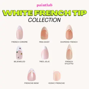 White French Tip Press On Nails Collection