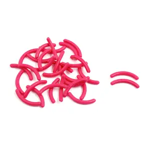 Unique Bargains 30pcs Rose Red Soft Rubber Ladies Cosmetic Makeup Eyelash Curler Refill Replace Pads