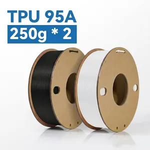 Tpu Filament 1.75mm 250g X 2 Set, Flexible Rubber-Like 3D Printing Material, High Elasticity Tpu for Phone Cases, Shoes, Fdm Printers