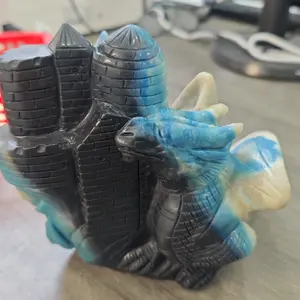 Dragon Castle crystal carving