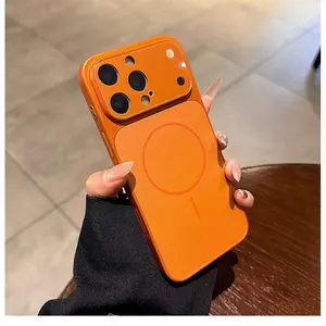 Large Window Compatible with iPhone 17 16 Pro Max Magnetic Phone Case with AI Button Apple 15 Protective Cover