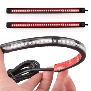 32 LED Tail Light Strip 8'', Flexible Brake & Turn Signal Light, License Plate LED Strip for Motorcycle ATV Car RV SUV