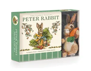 The Peter Rabbit Plush Gift Set (The Revised Edition): Includes the Classic Edition Board Book + Plush Stuffed Animal Toy Rabbit Gift Set by Beatrix Potter||Charles Santore [Kit]