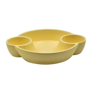 Temp-tations Woodland 12" Divided Platter with Dip Bowls