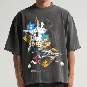 Soul Eater Anime Graphic Tee, Vintage Manga Shirt, Gothic Streetwear Basic Printed