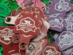 Customizable Eartag Keychain