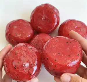 andmade Watermelon Smoothie Fidget Squishy Toy, Soft Squeeze Pit Design With Sand Texture Sound, Fun Sensory Stress Relief Hobby Play Toy, Portable Relaxing Leisure Plaything, Cute Desktop Decor Gift For Kids And Adults Daily Entertainment