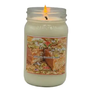 Soy Wax Fall Candles for Thanksgiving and Cozy Home Decor - Perfect for Halloween Party and Gifting - Ornaments, Freshener Scented Aroma Scent Traditional Decoration Perfume organic interior jaryan pumpkin pecan cinnamon candle romantic stranger things ba