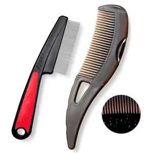 [Buy one, get a gift] Hairbrush, Hair Dandruff Comb, Stainless Steel Fine Tooth Lice/Flea/Psoriasis Comb, Scalp Oil Buildup Removal