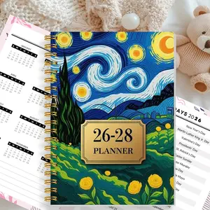 Compact 2026-2028 3-Year Calendar Notebook: Includes 3 Types of Monthly Schedule Goal Tracker Home Affairs Management Book;Features Annual Overview Monthly Calendar View to-Do Lists, List of Important