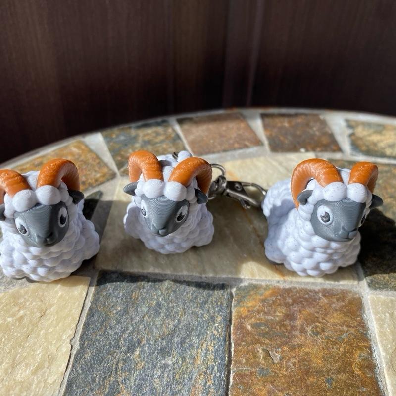 Ram Fidget Toys and Keychains - Assorted Designs with Keyring Attachment