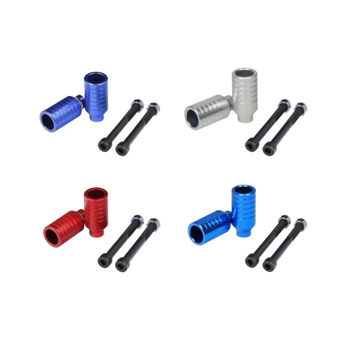Patriotic Kick Scooter Stunt Pegs & Axle Bolts (Set of 2)