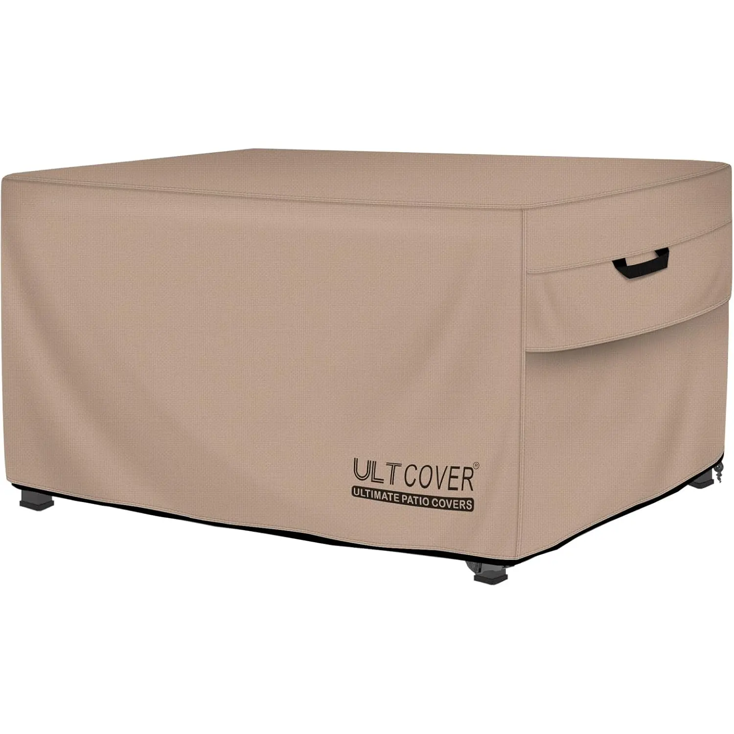 ULTCOVER Rectangular Gas Fire Pit Table Cover 48X28 Inch Waterproof Heavy Duty Firepit Cover