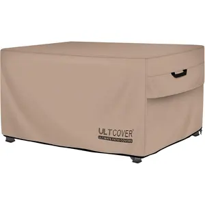 ULTCOVER Rectangular Gas Fire Pit Table Cover 48X28 Inch Waterproof Heavy Duty Firepit Cover