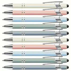 Morandi 10‑Pc Stylus Ballpoint Pen Set — Smooth Writing & Precise Touchscreen Control, Elegant Muted Colors — Perfect Easter Gift, Back‑to‑School & Office Use