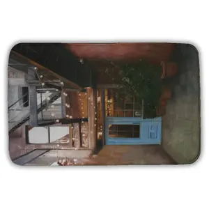 Begin Home Decor 5930-3421-AR12 21 x 34 in. Cozy Little Place Brown Industrial Architecture Bath Mat