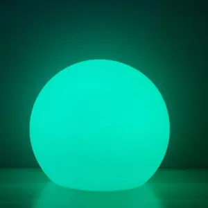LED Ball Light, 6-Inch Rechargeable & Remote Control Globe Lights 16 RGB Colors Changing Indoor/Outdoor Night Light for Home/Party/Lawn/Desk Decoration