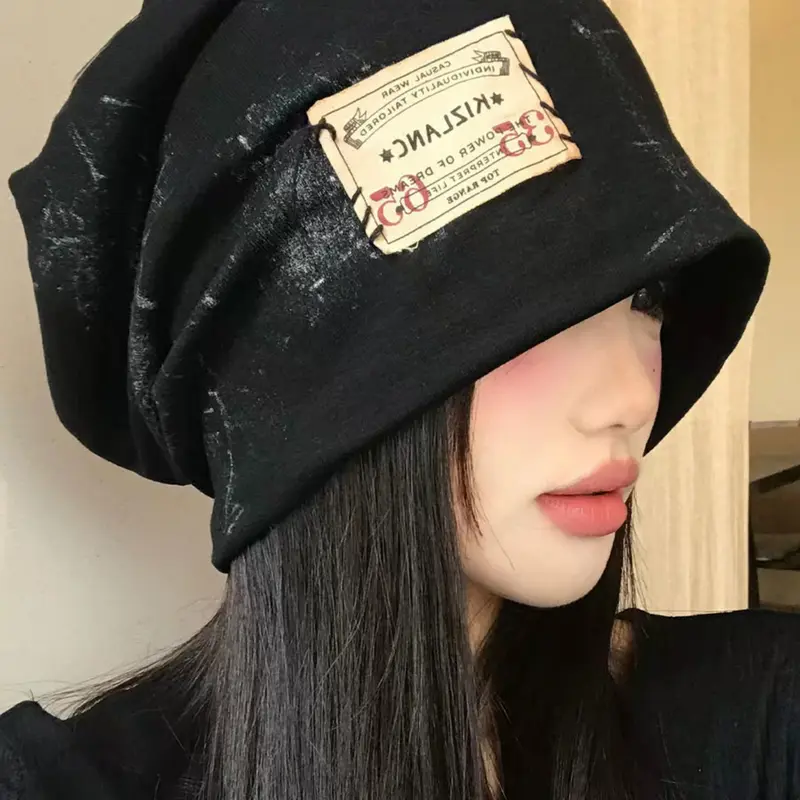 Latest Retro Beanie 2026 Stamp Style, Vintage Post-Apocalyptic Soft Hat, Unique Gradient Beanie, Fashion Beanie, Cozy Beanie, Trendy Slip-On Thin Loose Fit Hat, Beanie Fitted Hat, Beanies, Beanie Hats