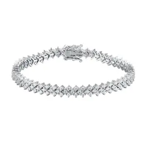 Moissanite Plaid Bracelet
