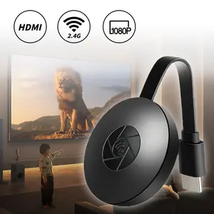 Wireless HDMI Transmitter and Receiver for Phone, HD Extender Plug & Play 2.4G Adapter Wireless HDMI Transmitter Receiver Set for Streaming Video and Audio to Monitor from Laptop/PC, HD 1080P