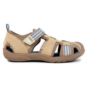 Pediped Sahara Flex Beige Kids' Sandals Quick-Dry Technology Breathable Durable APMA Approved for Healthy Foot Development
