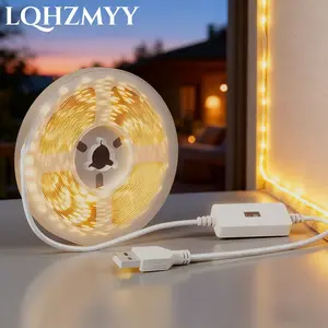 Smart LED Strip Light with Motion Sensor, USB Powered, 5v Warm Light, Bendable Lighting, Ideal for Bedroom Kitchen Closet Living Room TV Backlight, Smart LED Lights