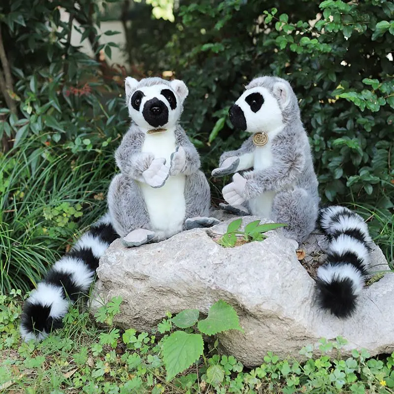 Lifelike Long-Arm Lemur Plush Stuffed Animal Doll - Unisex New and High-Quality PP Cotton Toy with 0.5-2 cm Size Difference, Girl Birthday Gift, Animals & Nature Themed House Decoration