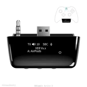 Bluetooth 5.2 Wireless Audio Adapter for Xbox One, Xbox Series X |   S and Elite 2 Controller, Xbox Mic Adapter with Screen Supports Low LatencyAUrbanNook2ABSummit Active