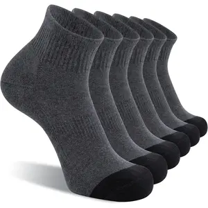 6 Pairs Men's Ankle Socks Set with Cushion,Athletic Running Socks,Moisture-Wicking Short Socks,Halloween Christmas Party Gifts,Hand Tools Kits
