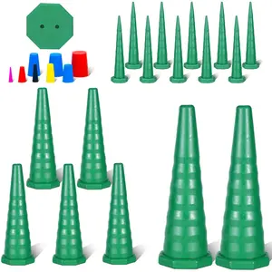 25PCS Hydraulic Oil Service Plugs,Universal Hydraulic Oil Line Service Rubber Plugs and Caps Kit,for Hose,Oil Pipes,Irrigation,3 Sizes(Green)