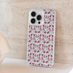 Paper Phone Case Insert with Clear Phone Case- Butterfly Pattern