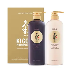Daeng Gi Meo Ri- Ki Gold Premium Shampoo+Treatment Set, Effectively Moisture to Dry and Rough Hair, No Artificial Color, 780ml each Conditioner Haircare
