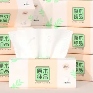 Pack of 6, Soft Small Facial Tissue, Toilet Paper, Disposable Napkin, Bag Cover NOT Box, White Facial Paper, Material   Pulp Fiber NOT , 4-Ply