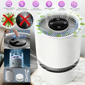 Portable Air Purifier with Humidifier USB Desktop Air Cleaner HEPA Filter for Small Spaces Office Bedroom Nursery Car