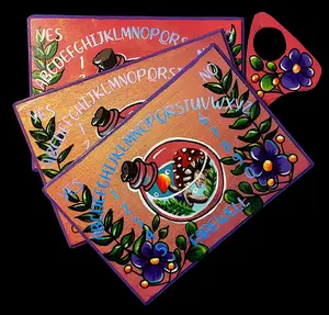 Mystic Garden Ouija Board with Planchette Limited Addition Decor Decorative