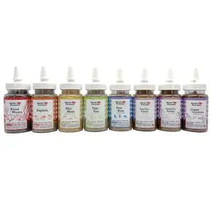 Ultimate Fancy Guppy Breeder Fish Food - Set of 8 Bottles - Bloodworms, Daphnia, Mysis Shrimp, Brine Shrimp, Tubifex worms, Tiny Fry Powder, Small Fry Powder, & Guppy Granulettes