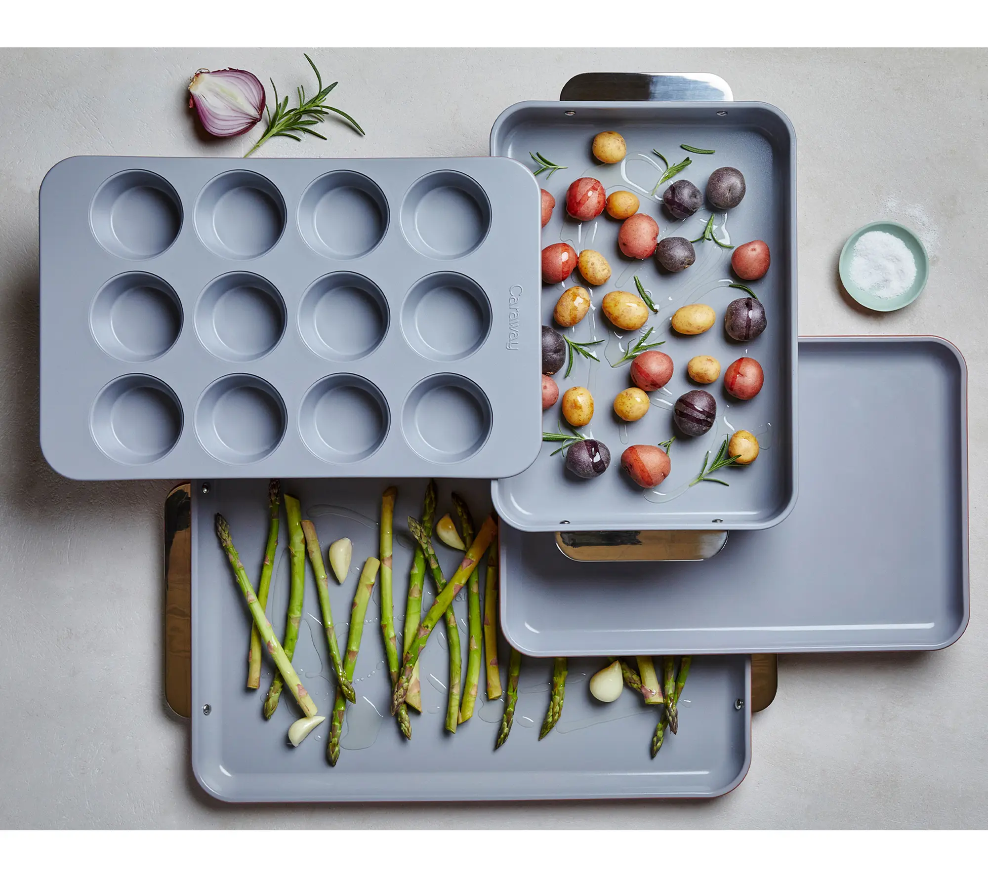 Caraway Home 5p c Non-Toxic Ceramic Nonstick Bakeware Set Caraway Home 5p c Non-Toxic Ceramic Nonstick Bakeware Set