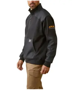 Ariat Men's Rebar Workman 1/4 Zip Up Work Sweatshirt - 10046401