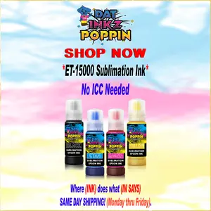 Sublimation Ink for Epson ET-15000 (CMYK) 70ml (4) Bottle Set)