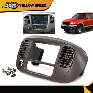 Fit For 2000-2003 Ford F150 Center Dash Radio Surround Bezel Trim Panel Brown