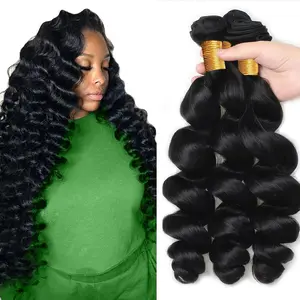 Gefily【14APremium Upgraded】Human Hair Bundles 22 24 26 Inch Body Wave Bundles Human Hair 100% Unprocessed Brazilian Virgin Hair Quick Weave Extensions Natural Black