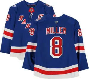 J.T. Miller New York Rangers Game-Used #8 Blue Set 2 Jersey from the 2025-26 NHL Season - Fanatics Authentic Certified