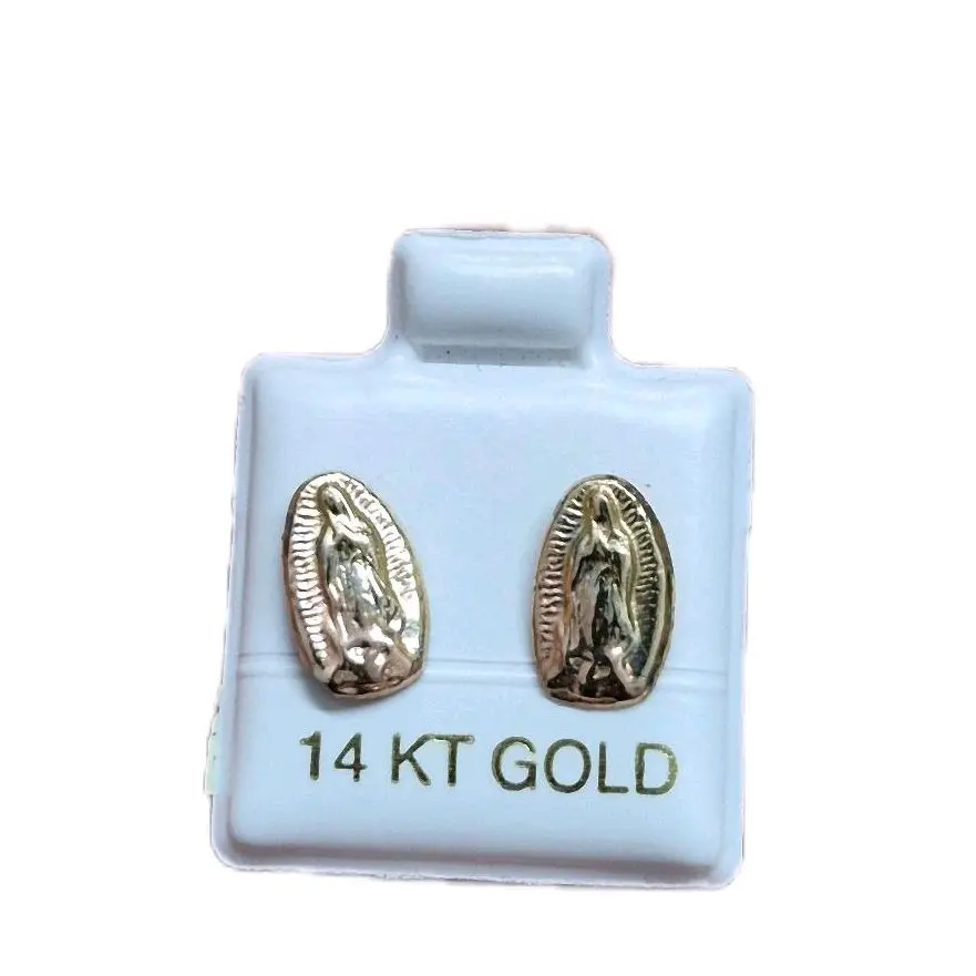 14K Earrings Studs Virgencita